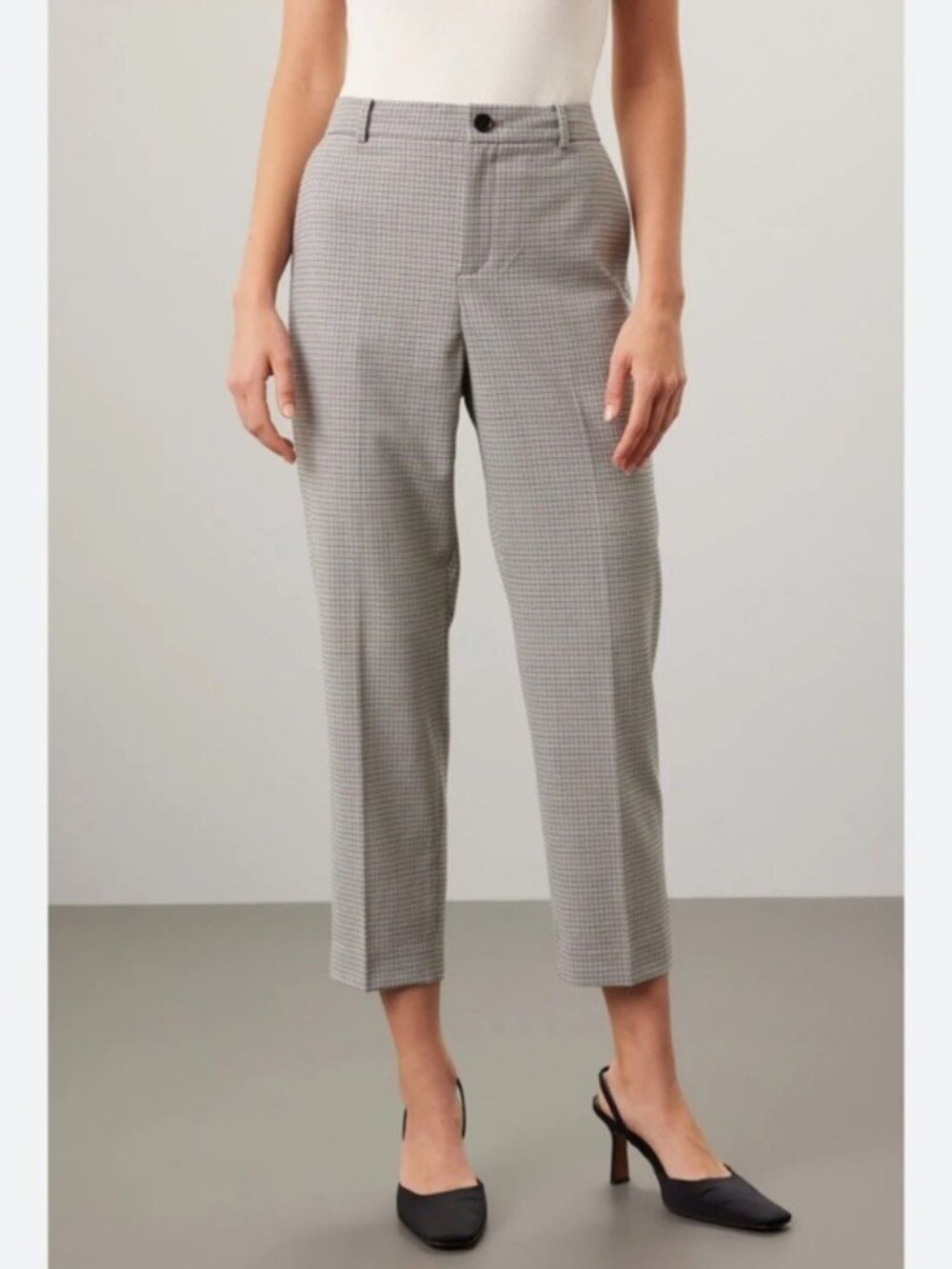 Club Monaco Plaid Borrem Pants Wool Blend Houndstooth Pants Size 12